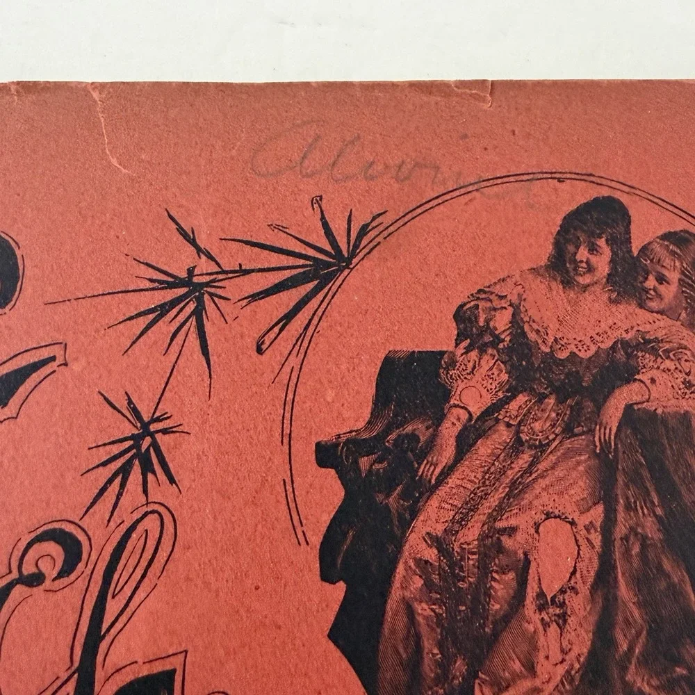 Antique 1892 Excelsior Baritone Bass Folio Sheet Music Book & Song Chicago IL